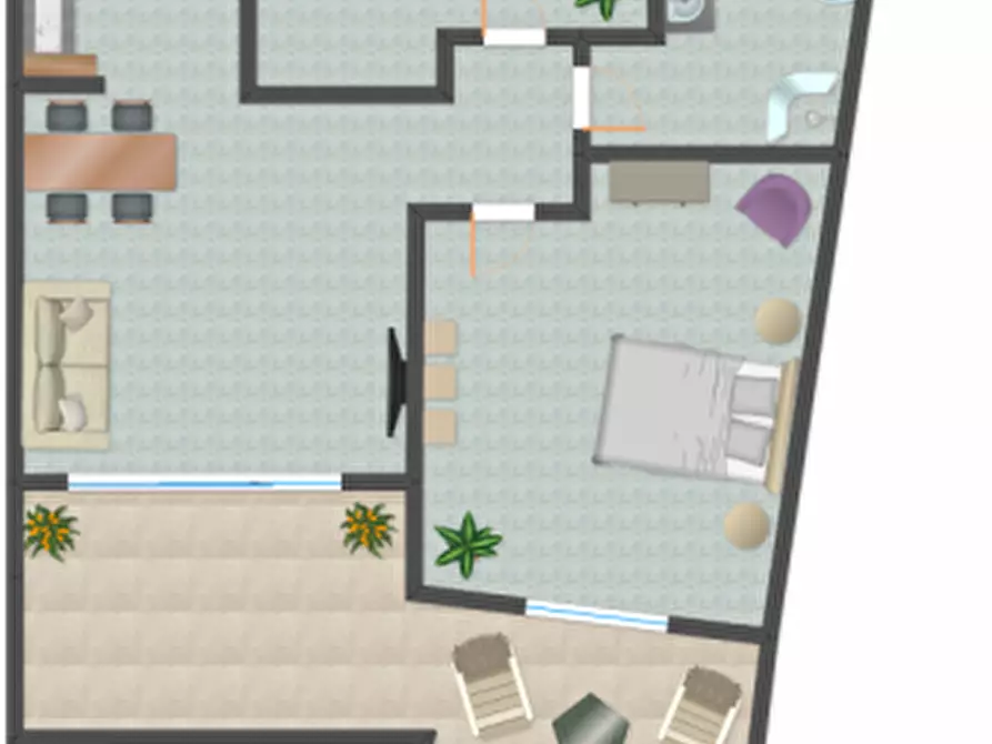 Immagine 35 di Villetta a schiera in vendita  in Via Giovanni Pascoli 20F a Domus De Maria