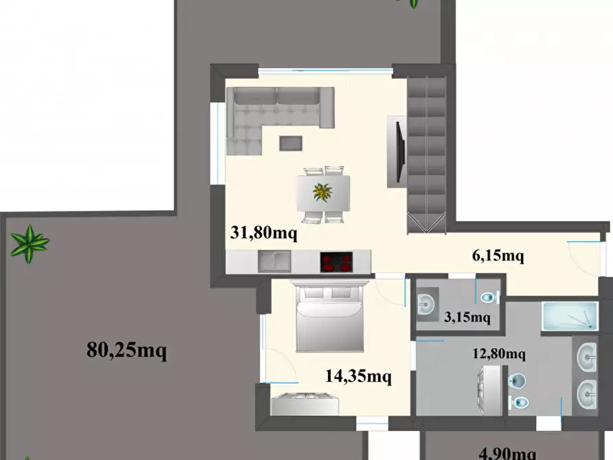 Immagine 15 di Appartamento in vendita  in Doladizza a Montagna .Montan.