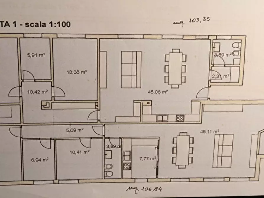 Immagine 39 di Appartamento in vendita  in via Cantelli 15 a Modena
