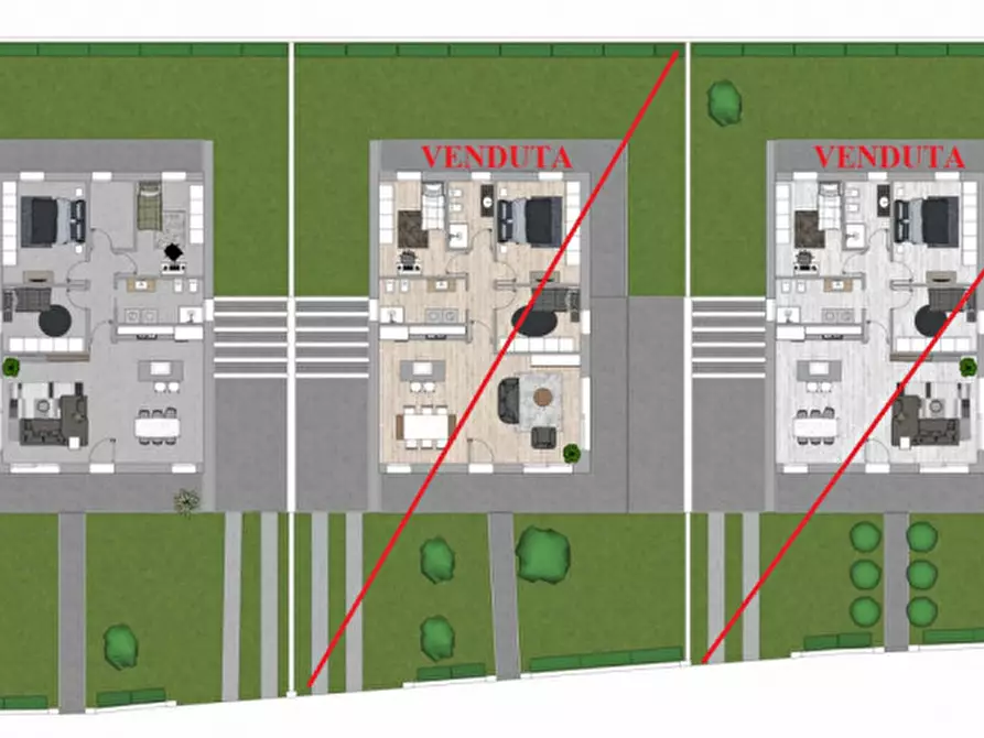 Immagine 2 di Casa trifamiliare in vendita  in VIA ROMA a Brugine