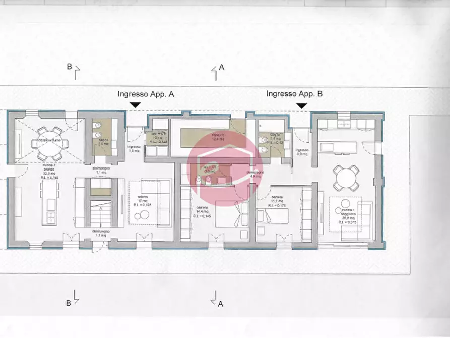 Immagine 7 di Rustico / casale in vendita  a Gambettola