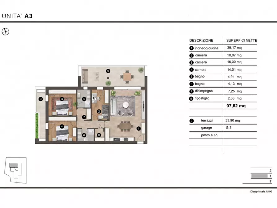 Immagine 3 di Appartamento in vendita  in Via Roma a Albignasego