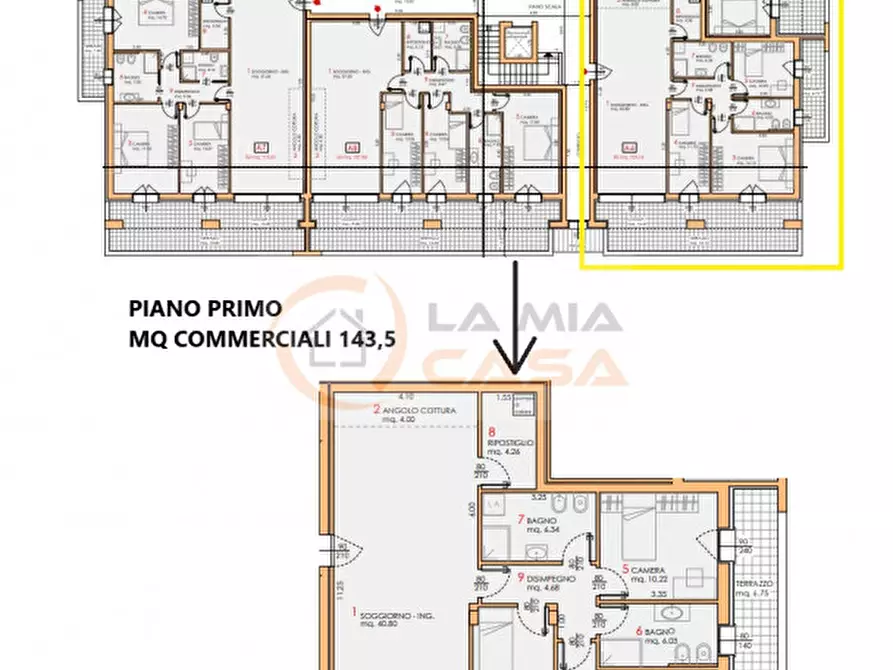 Immagine 9 di Appartamento in vendita  in Via Roma - Arzergrande a Arzergrande