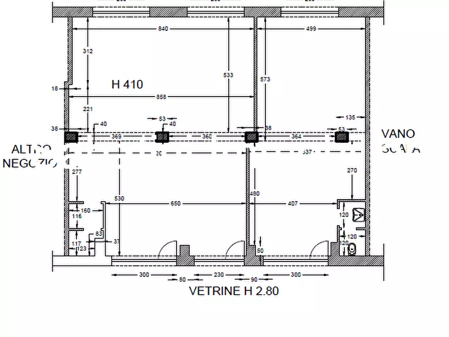 Immagine 2 di Negozio in vendita  in Via Malagrida, 54 a Pescara
