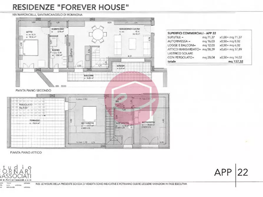 Immagine 24 di Attico in vendita  a Santarcangelo Di Romagna