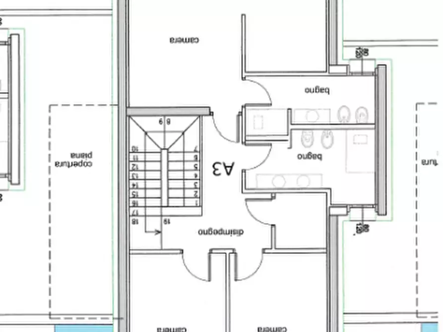 Immagine 10 di Villetta a schiera in vendita  in Via Della Croce a Mogliano Veneto