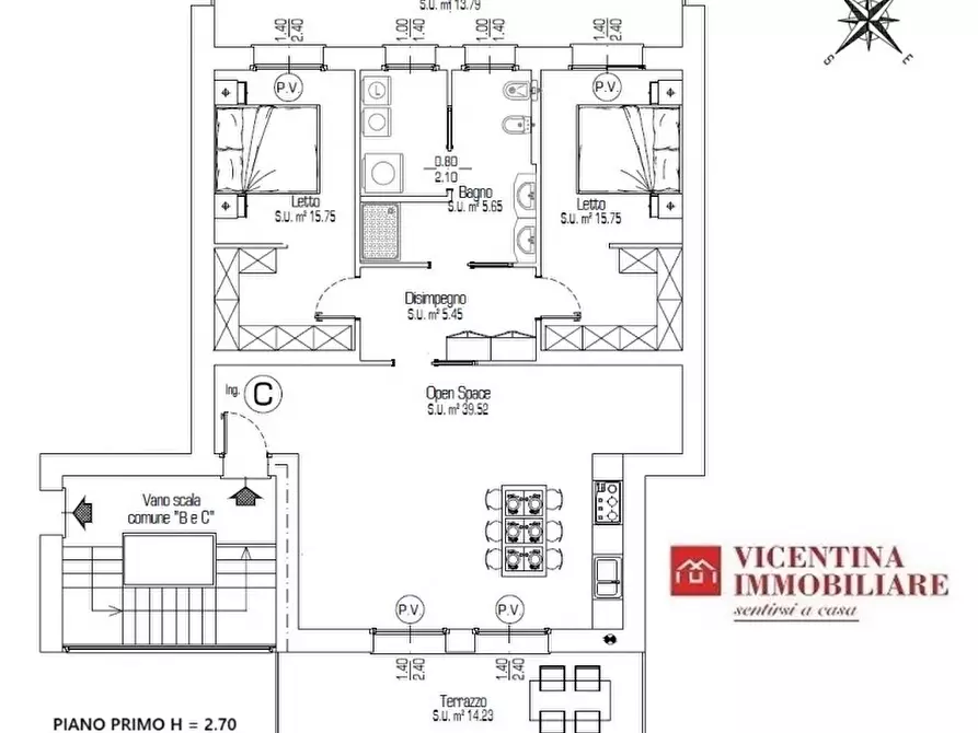 Immagine 11 di Appartamento in vendita  in Via Montano II a Villaga