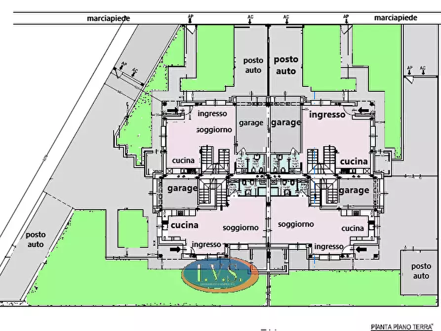 Immagine 3 di Casa quadrifamiliare in vendita  in Via San Pio x nr 3 a Abano Terme