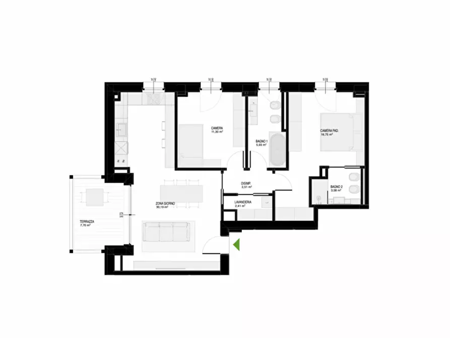 Immagine 4 di Appartamento in affitto  in via Cereria 9 a Bassano Del Grappa