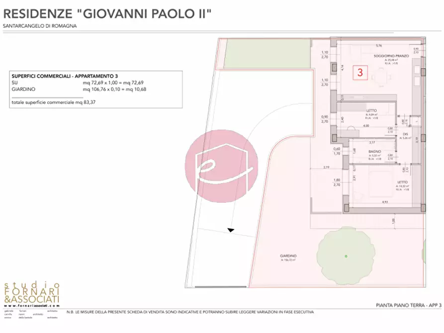 Immagine 14 di Appartamento in vendita  in Via Giovanni Paolo II a Santarcangelo Di Romagna