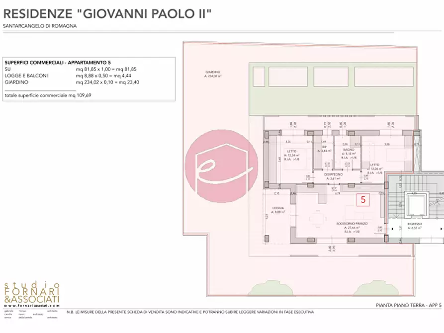 Immagine 18 di Appartamento in vendita  in Via Giovanni Paolo II a Santarcangelo Di Romagna