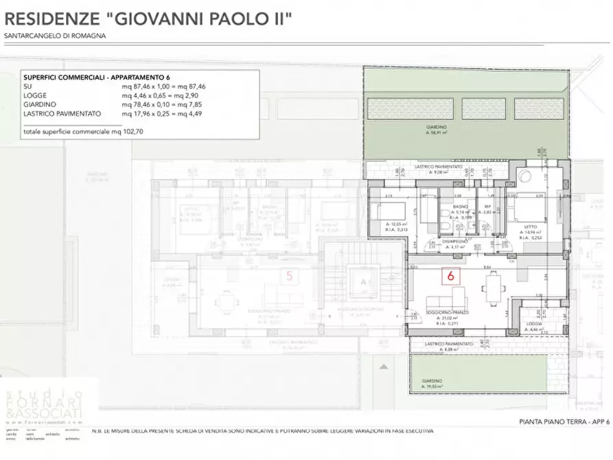 Immagine 63 di Appartamento in vendita  in Via Giovanni Paolo II a Santarcangelo Di Romagna