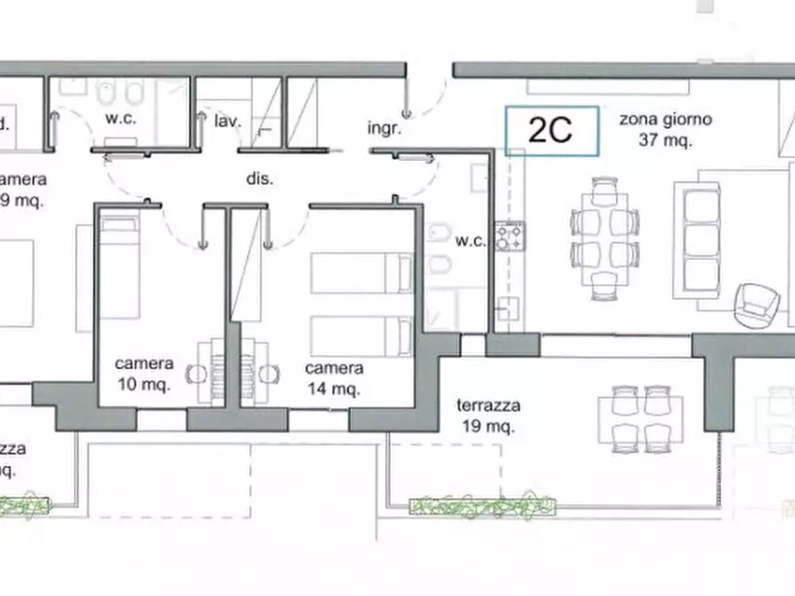 Immagine 6 di Appartamento in vendita  in viale regina margherita a Valdagno