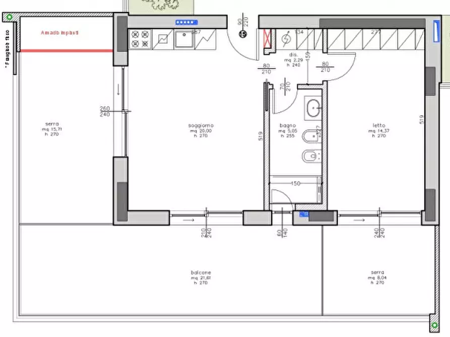 Immagine 11 di Appartamento in vendita  in Viale Carducci a Cesenatico