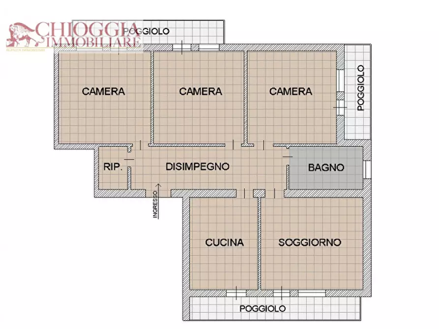 Immagine 1 di Appartamento in vendita  in Via Marco Polo a Chioggia