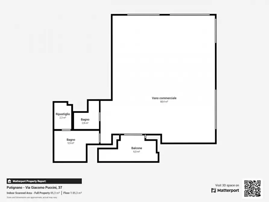 Immagine 9 di Negozio in vendita  in via giacomo puccini 35-37-39-41 a Putignano