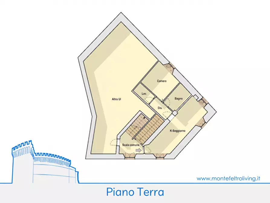 Immagine 14 di Appartamento in vendita  in via Garibaldi 73 a Urbania