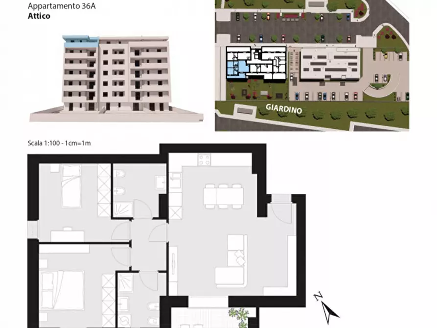 Immagine 11 di Appartamento in vendita  in Via Umberto Terracini a Bologna