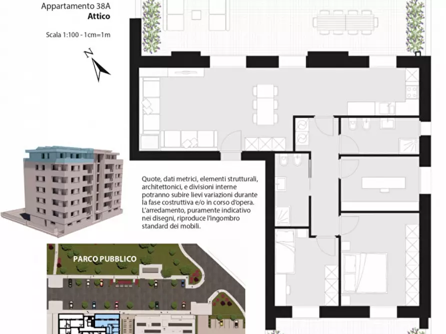 Immagine 11 di Appartamento in vendita  in Via Umberto Terracini a Bologna