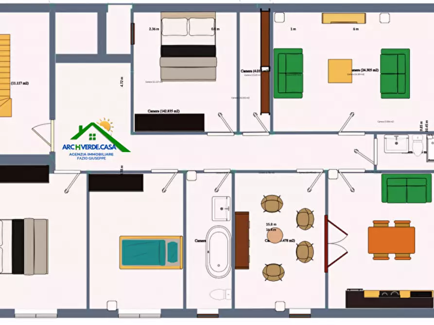 Immagine 3 di Appartamento in vendita  in via piemonte a Canicattì