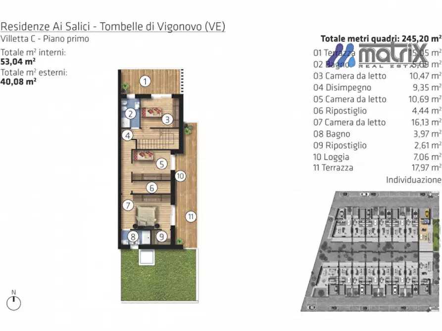 Immagine 54 di Villetta a schiera in vendita  in Via Zago a Saonara