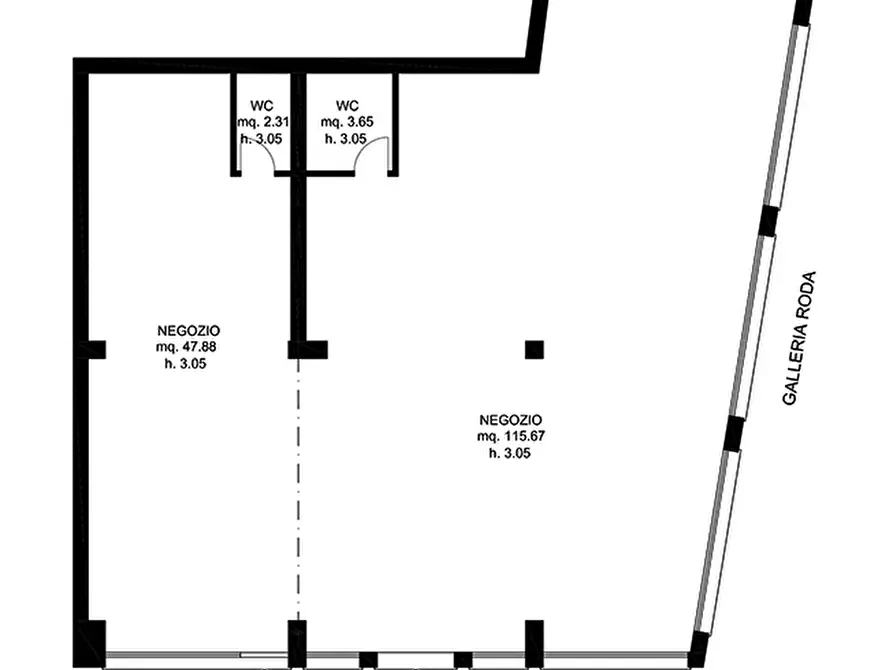 Immagine 2 di Negozio in vendita  in via Miani a Rovigo