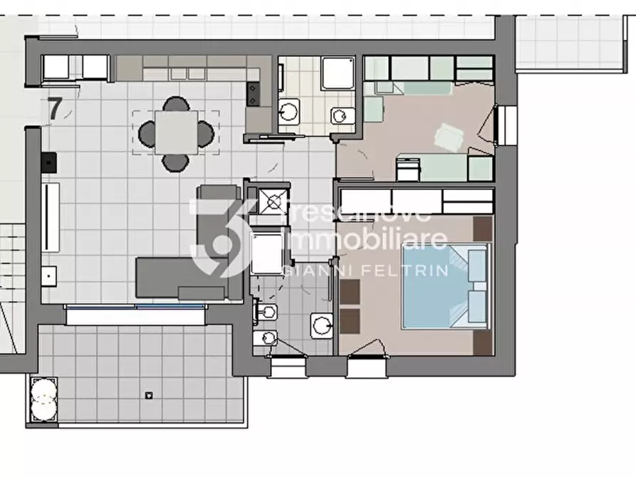 Immagine 14 di Appartamento in vendita  in Via Zermanesa a Mogliano Veneto