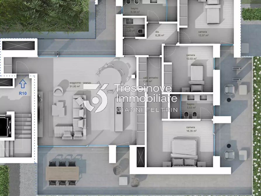 Immagine 25 di Appartamento in vendita  in Via Benedetto Marcello a Montebelluna