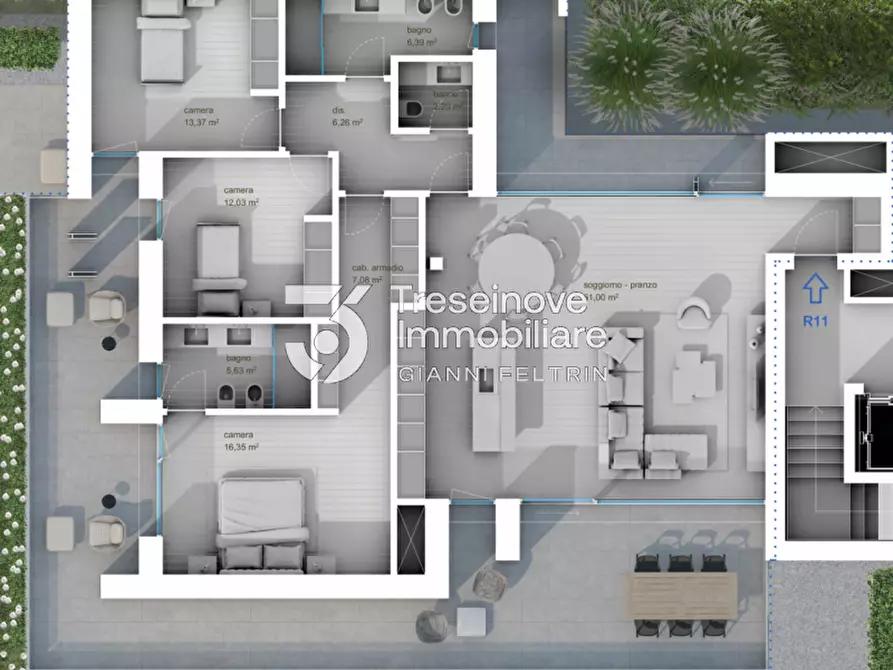 Immagine 22 di Appartamento in vendita  in Via Benedetto Marcello a Montebelluna