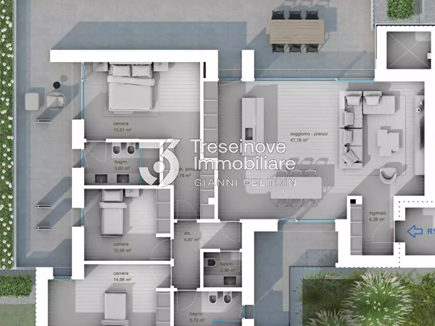 Immagine 25 di Appartamento in vendita  in Via Benedetto Marcello a Montebelluna