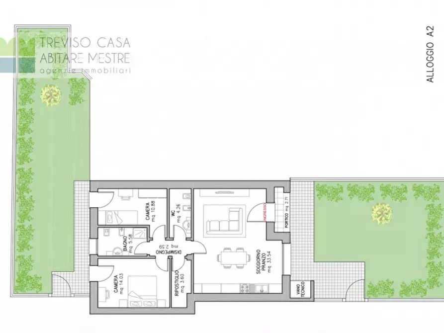 Immagine 18 di Appartamento in vendita  in Strada del Boiago a Treviso