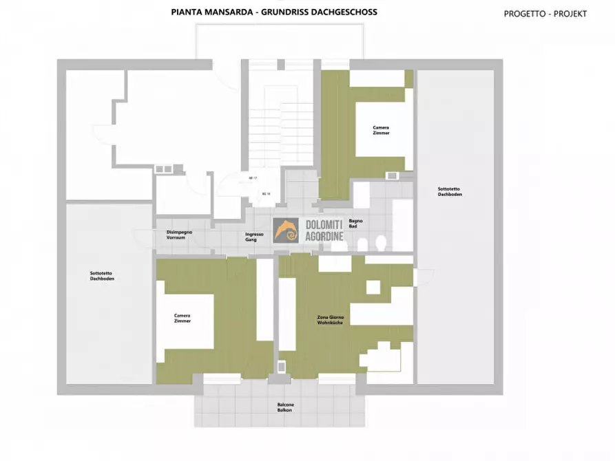 Immagine 22 di Appartamento in vendita  in Via Gebirgsjäger, 28 a Brunico .Bruneck.