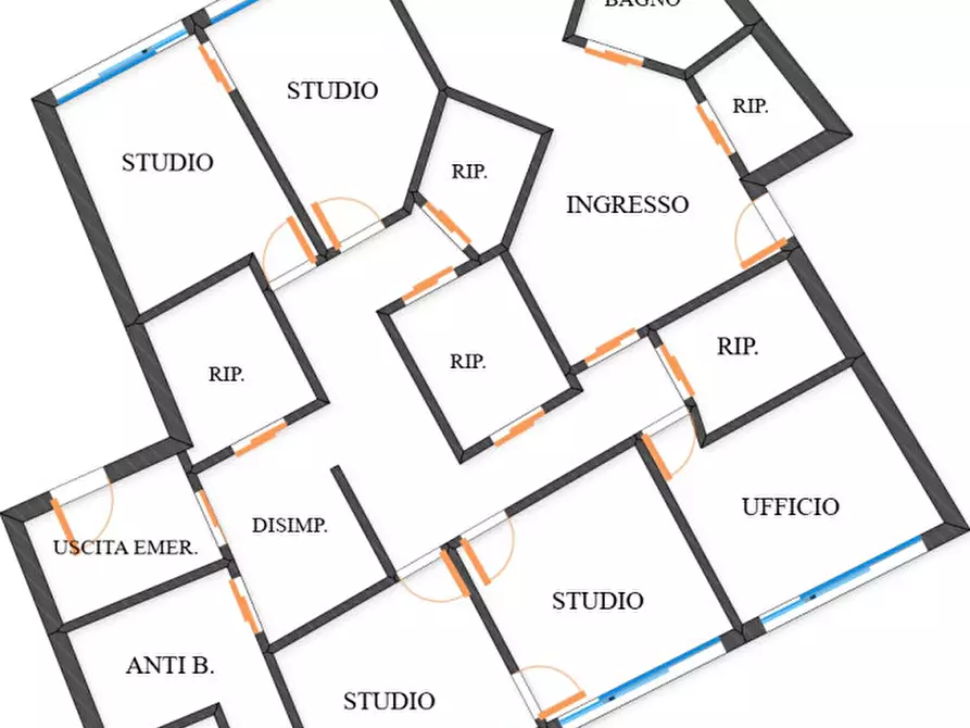 Immagine 62 di Ufficio in vendita  in VIA GUELFA a Bologna