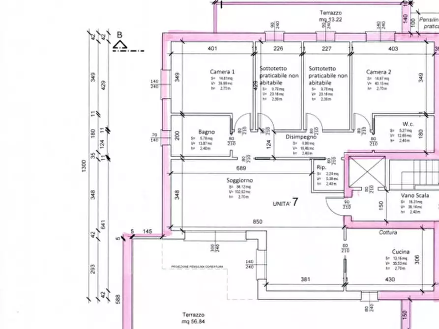 Immagine 10 di Attico in vendita  in via risorgimento a Albignasego