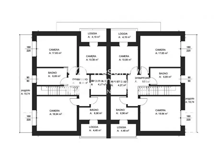 Immagine 9 di Casa bifamiliare in vendita  in Strada del pozzetto a Treviso