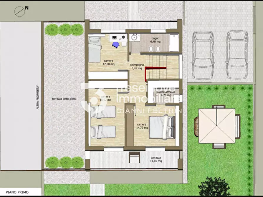 Immagine 32 di Casa bifamiliare in vendita  in Via Pirandello a Carbonera