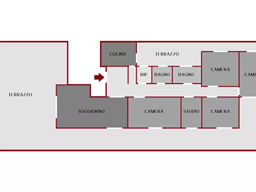 Immagine 25 di Attico in vendita  in Via Savena Antico a Bologna