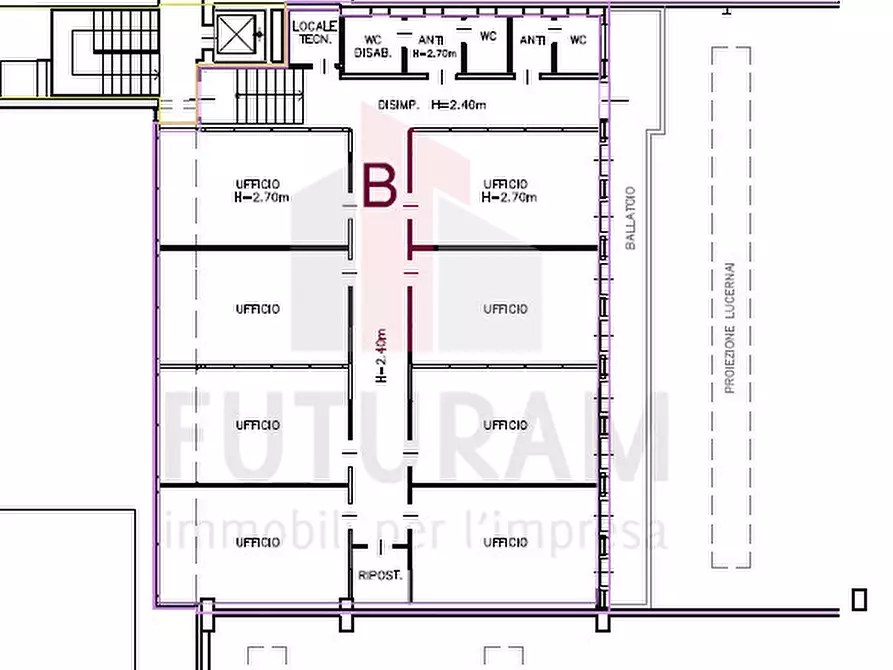 Immagine 4 di Ufficio in affitto  a Rubano