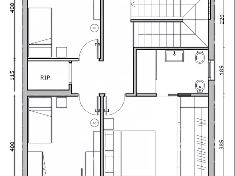 Immagine 9 di Casa bifamiliare in vendita  a Treviso