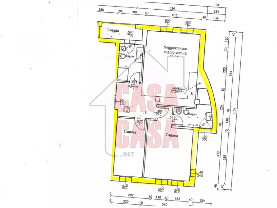 Immagine 11 di Appartamento in vendita  in via flacco a Abano Terme