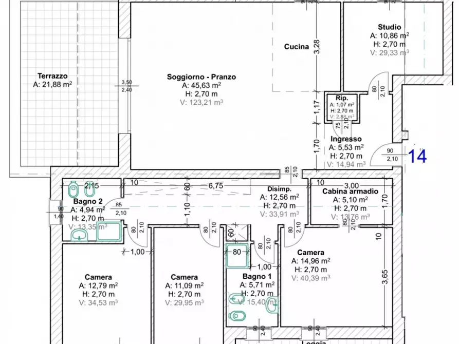 Immagine 21 di Attico in vendita  in Via Roma a Vigodarzere