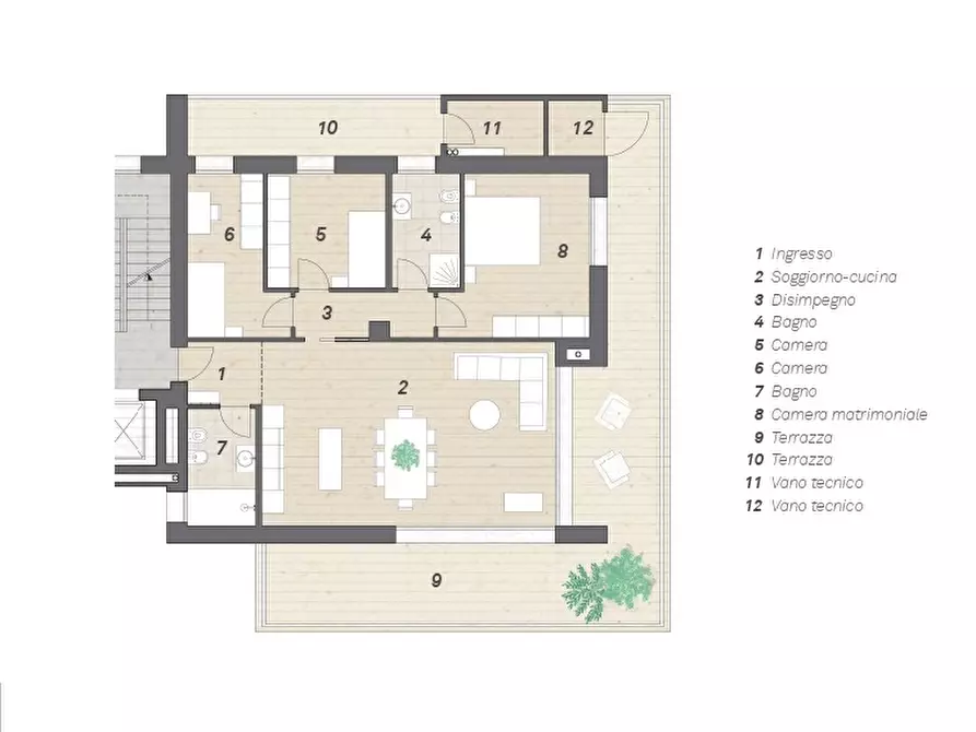 Immagine 7 di Appartamento in vendita  in Via del Boschetto a Chioggia