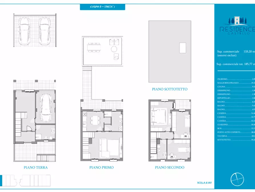 Immagine 33 di Villetta a schiera in vendita  in Via del Castello a Signa