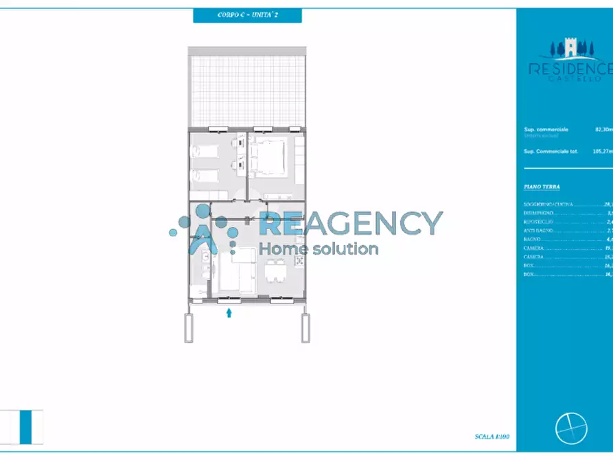 Immagine 8 di Appartamento in vendita  in Via del Castello a Signa