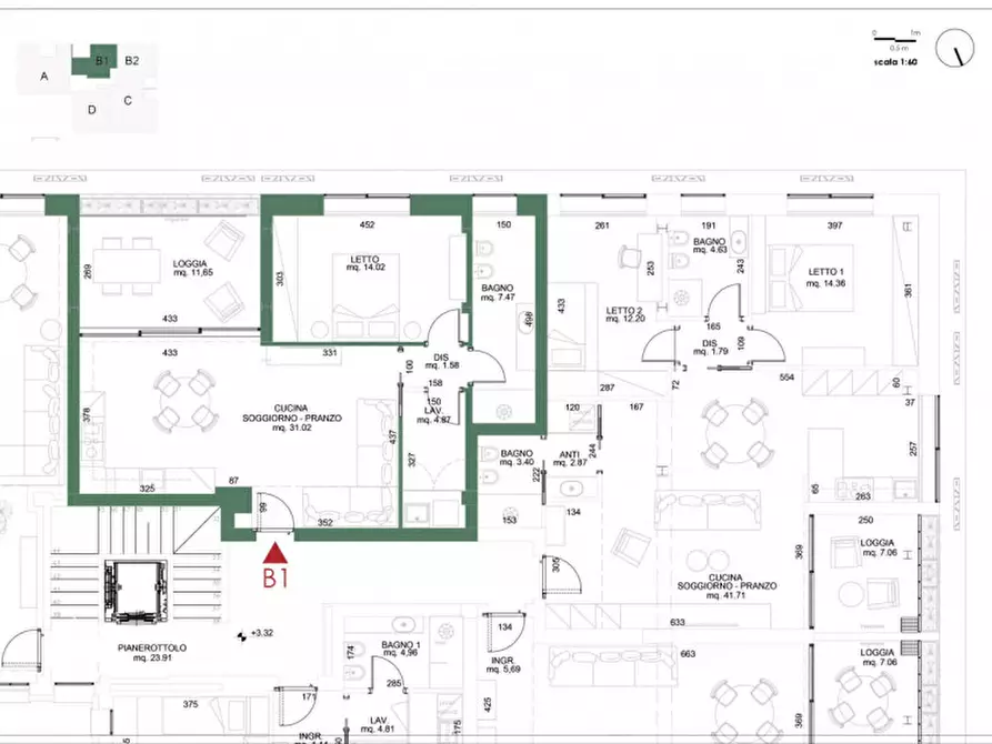 Immagine 5 di Appartamento in vendita  in Via Benedetto Croce a Cesena