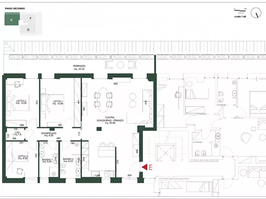 Immagine 2 di Appartamento in vendita  in Via Benedetto Croce a Cesena