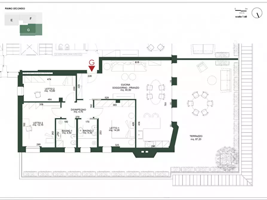 Immagine 6 di Appartamento in vendita  a Cesena