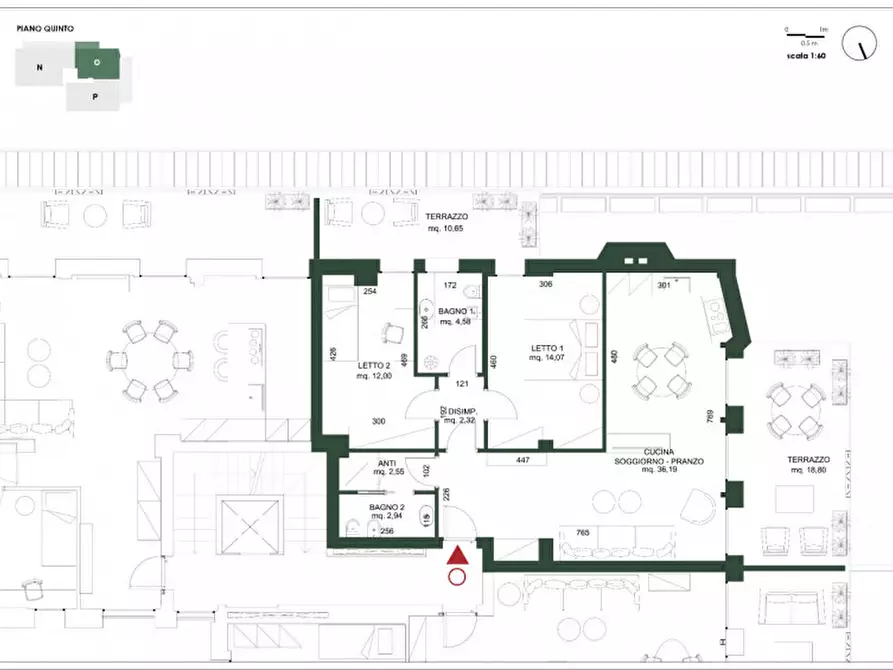 Immagine 5 di Appartamento in vendita  a Cesena