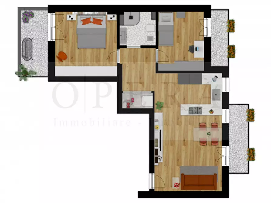 Immagine 9 di Attico in vendita  in Corso Libertà a Bolzano