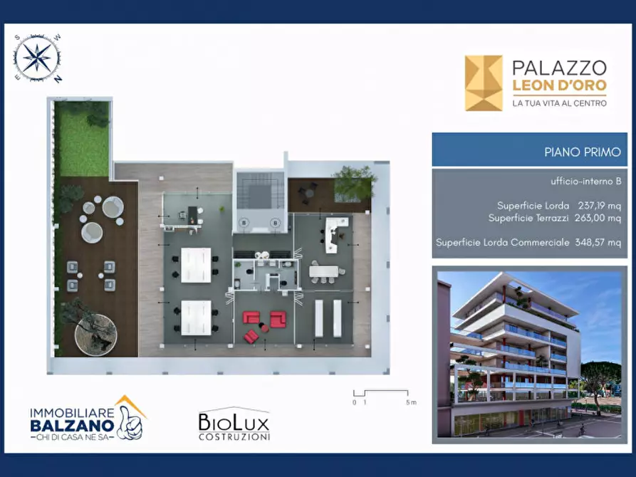 Immagine 2 di Ufficio in vendita  in CORSO VITTORIO EMANUELE II a Pescara